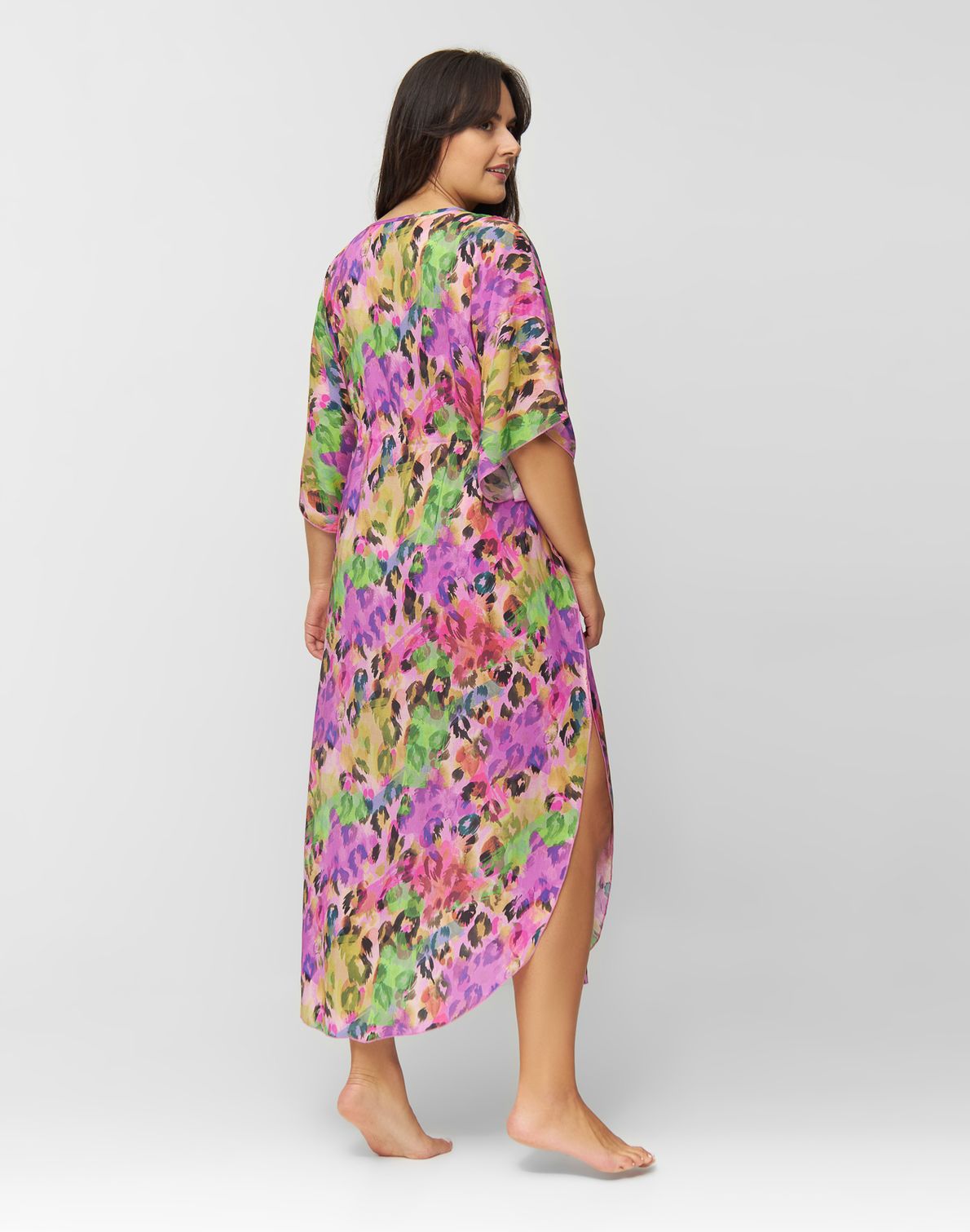 Tunika Ellen Long Print Mavi Pink