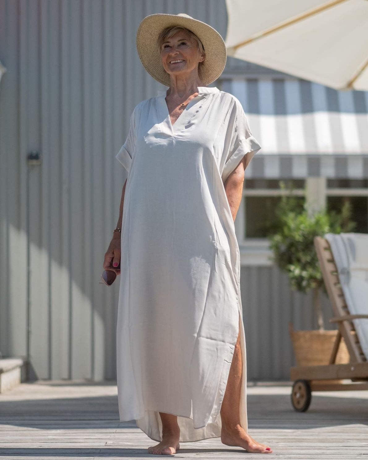 Veronica Long Dress Beige