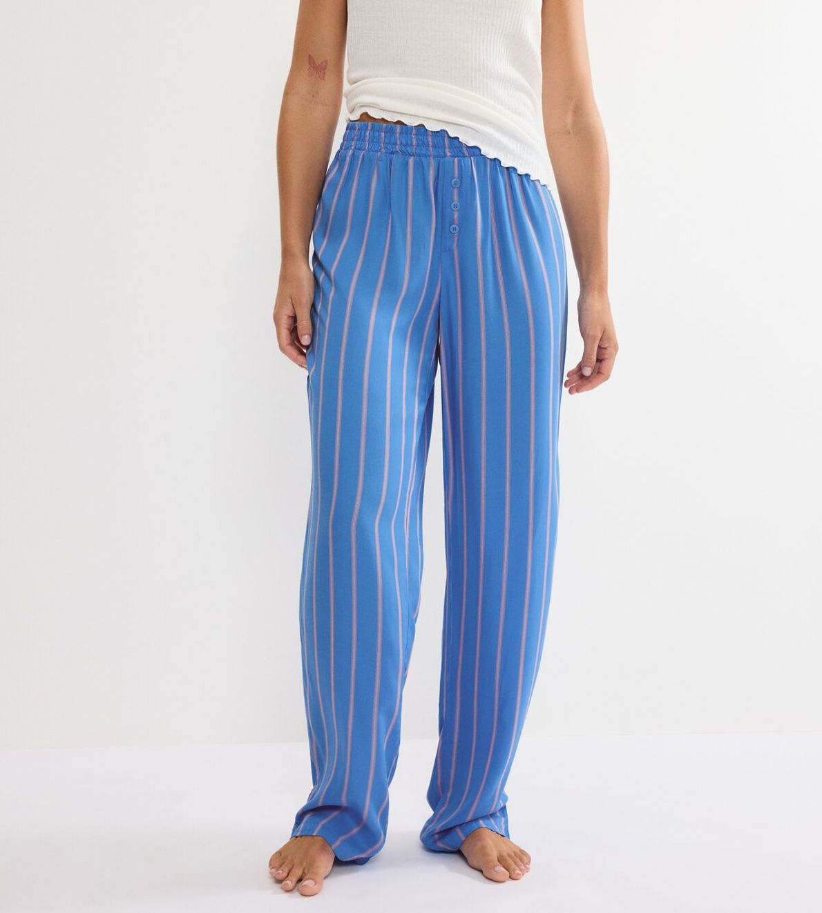 Mix & Match Trousers Viscose 01 Blue Prints 0032