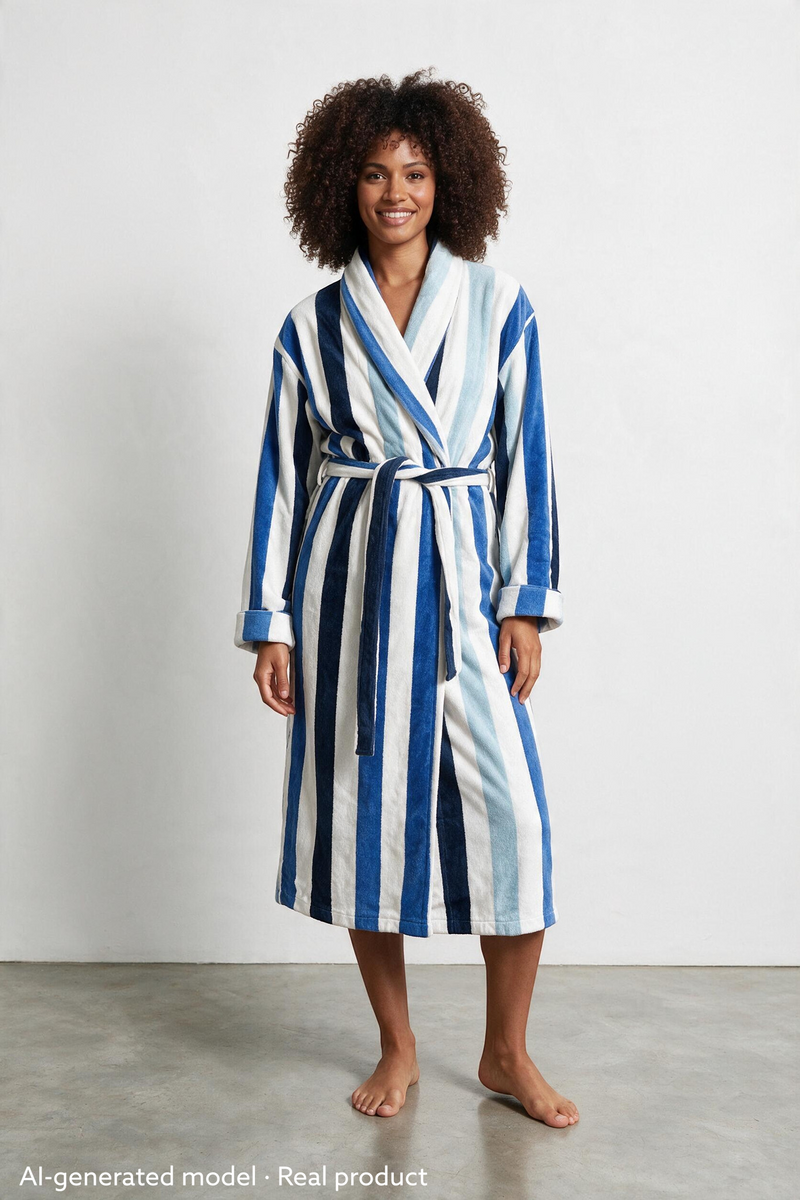 Koster Robe Navy Stripes