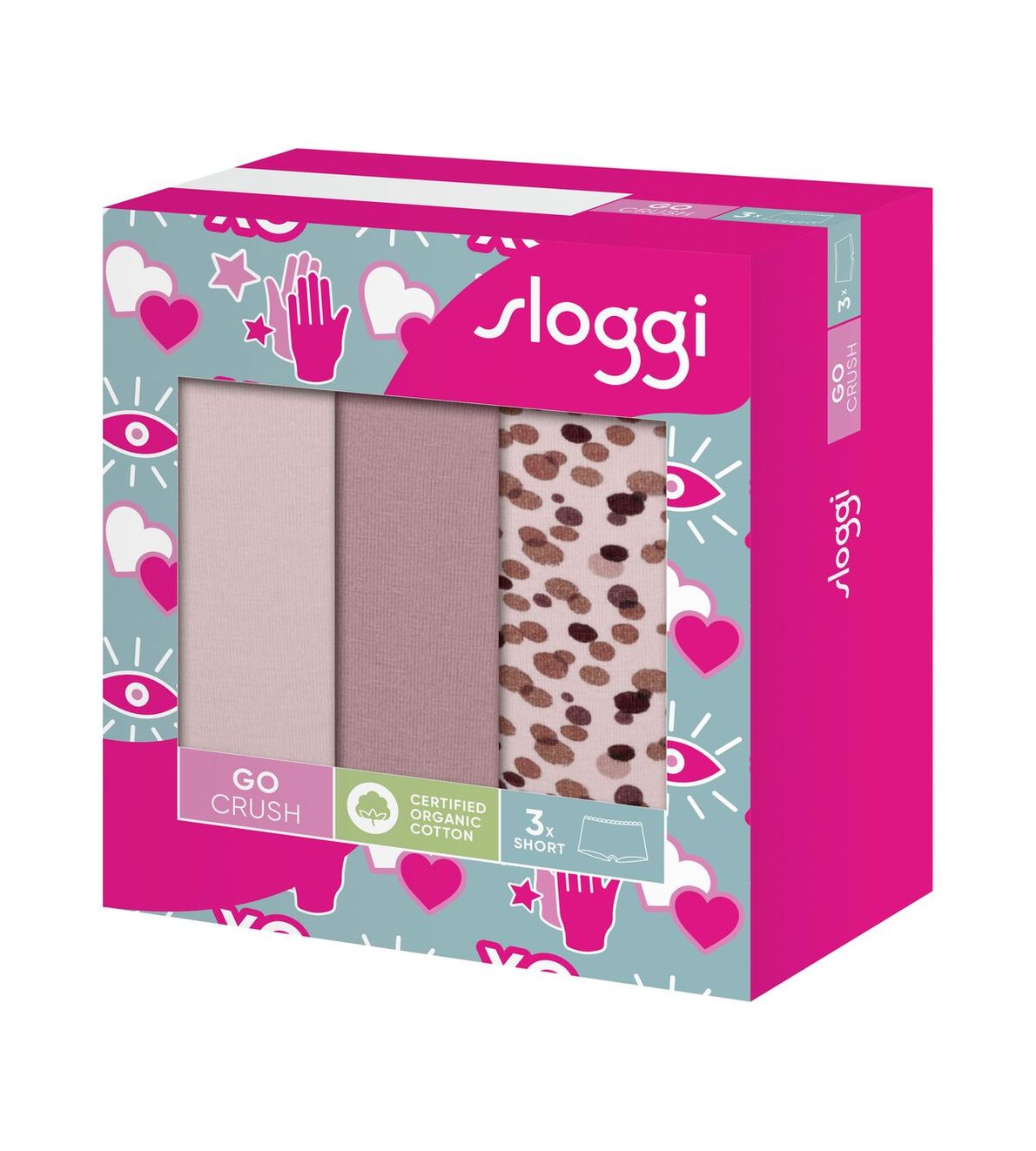 Sloggi Go Crush Short C3P Multiple Colours 1 V001