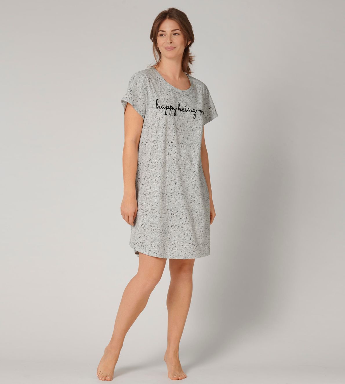 Nightdresses Ndk 01 Medium Grey Melange M033