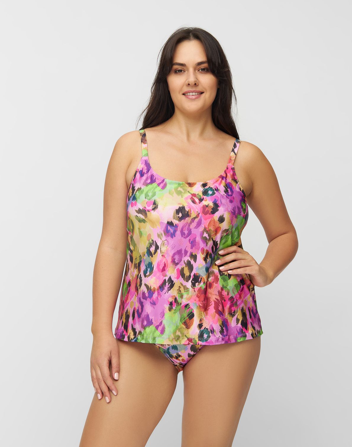Amanda Prosthetic Tankini Mavi Pink