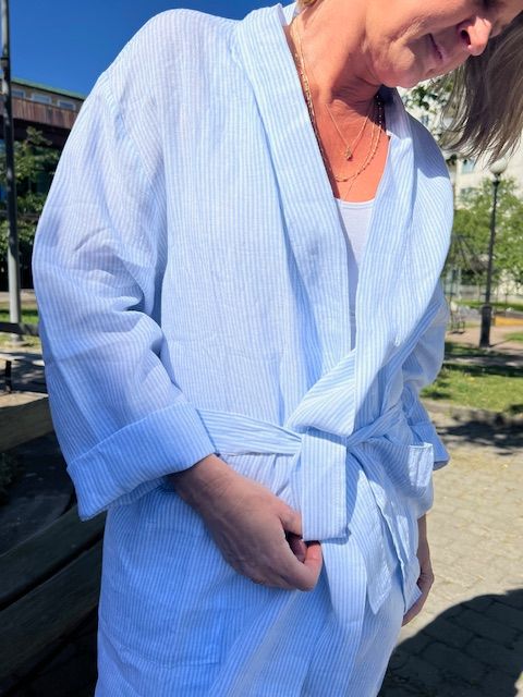 Line Kimono Blue Stripes