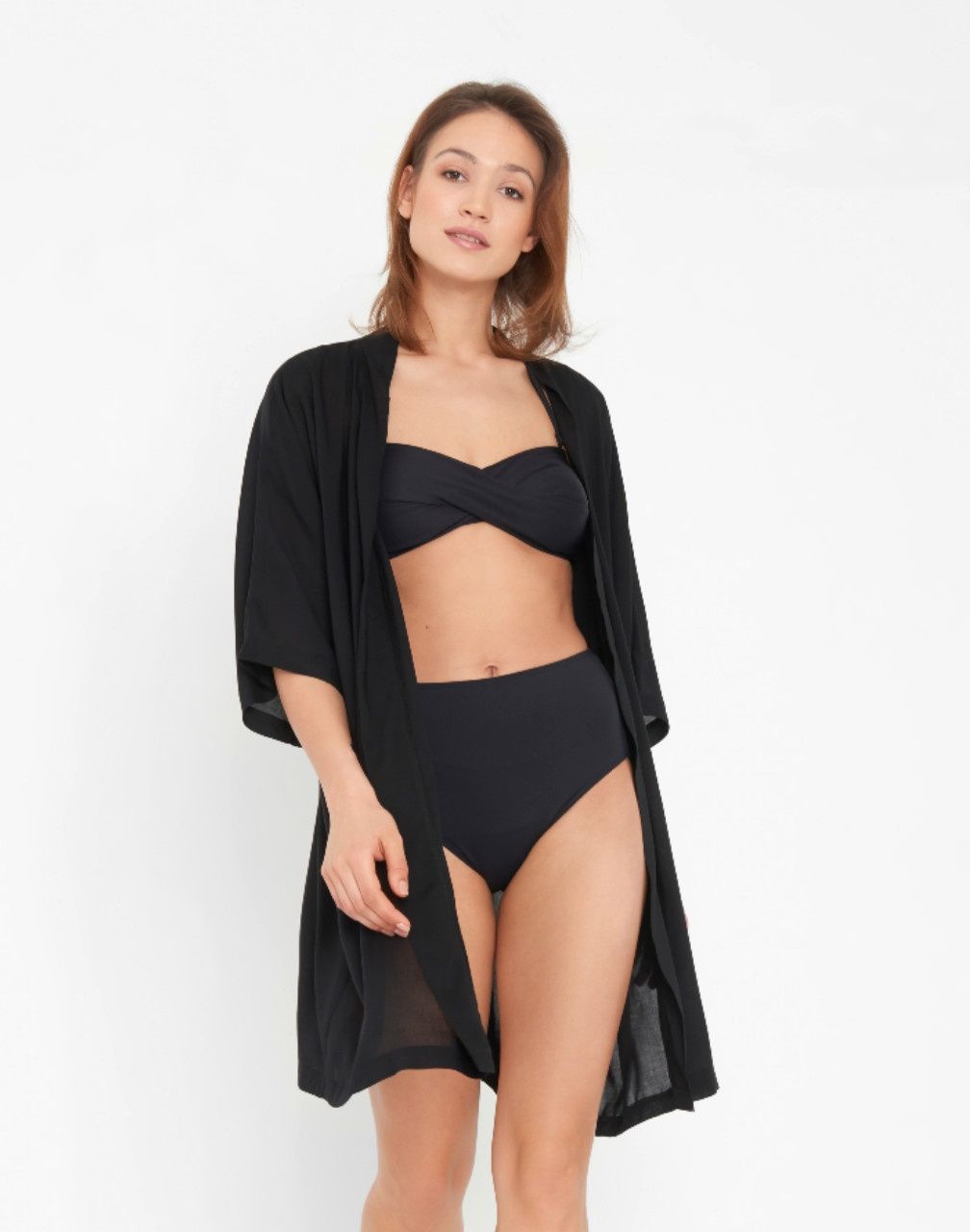Kimono Short Plain Black