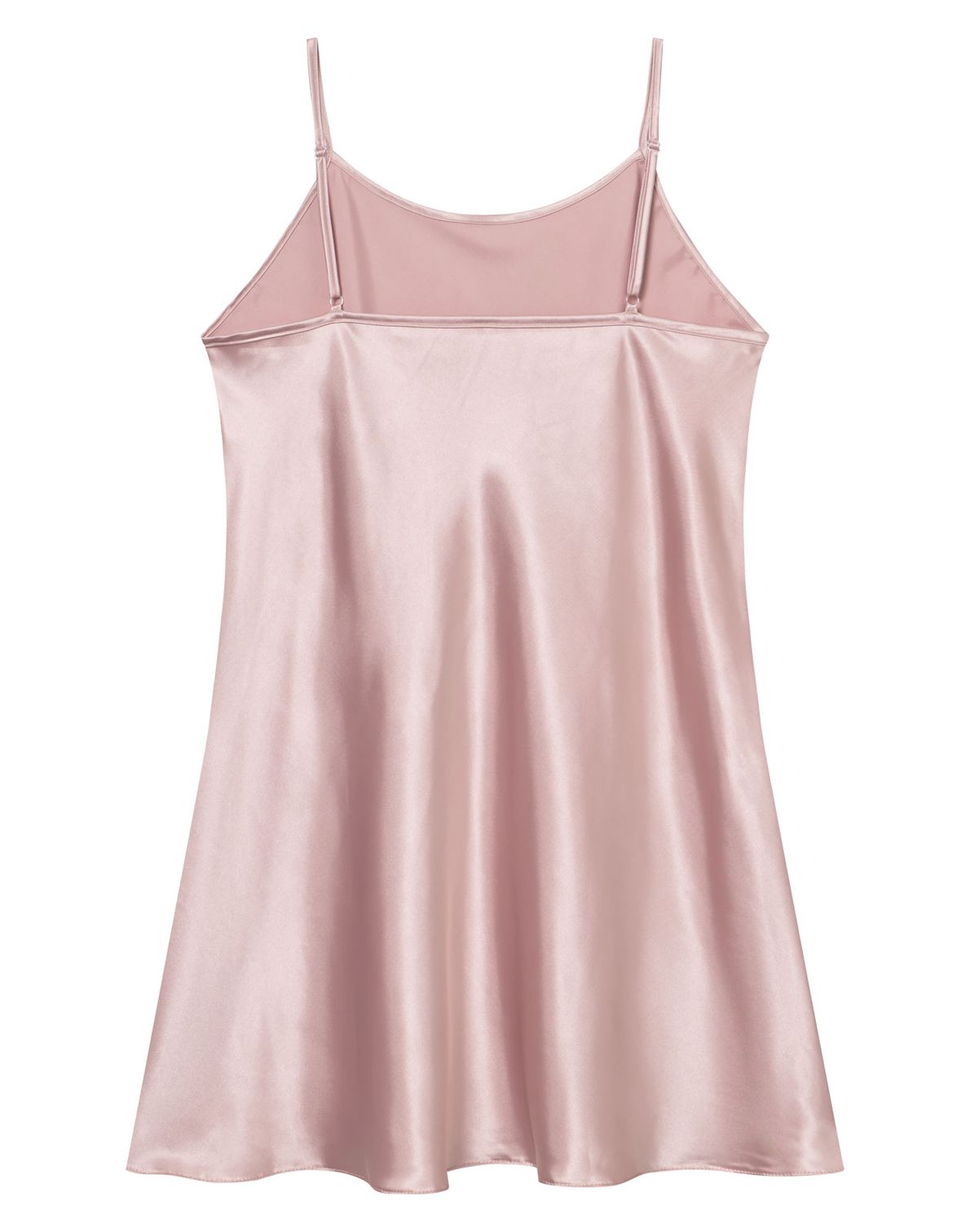 Julie Satin Dress Dusty Pink