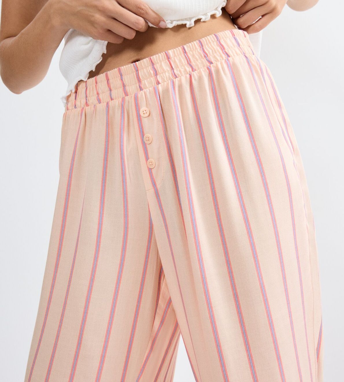 Mix & Match Trousers Viscose 01 Pink- Light Combination M019