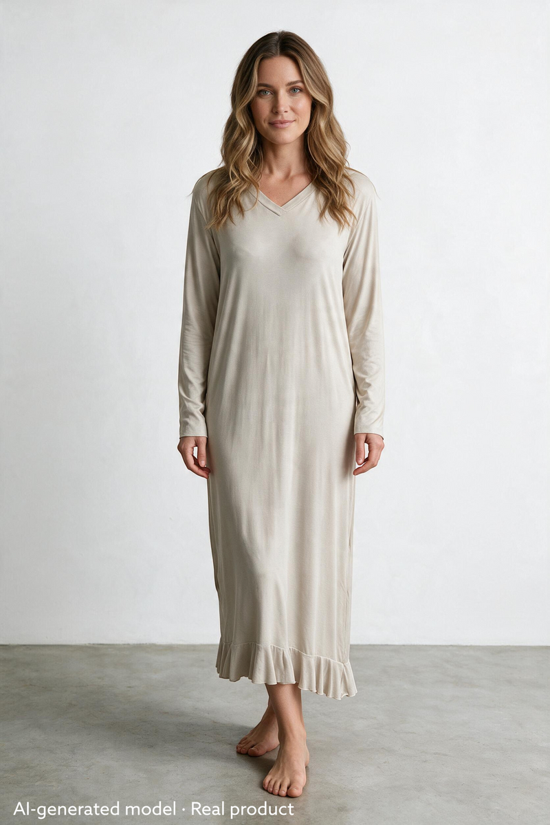 Marianne With Frills Beige