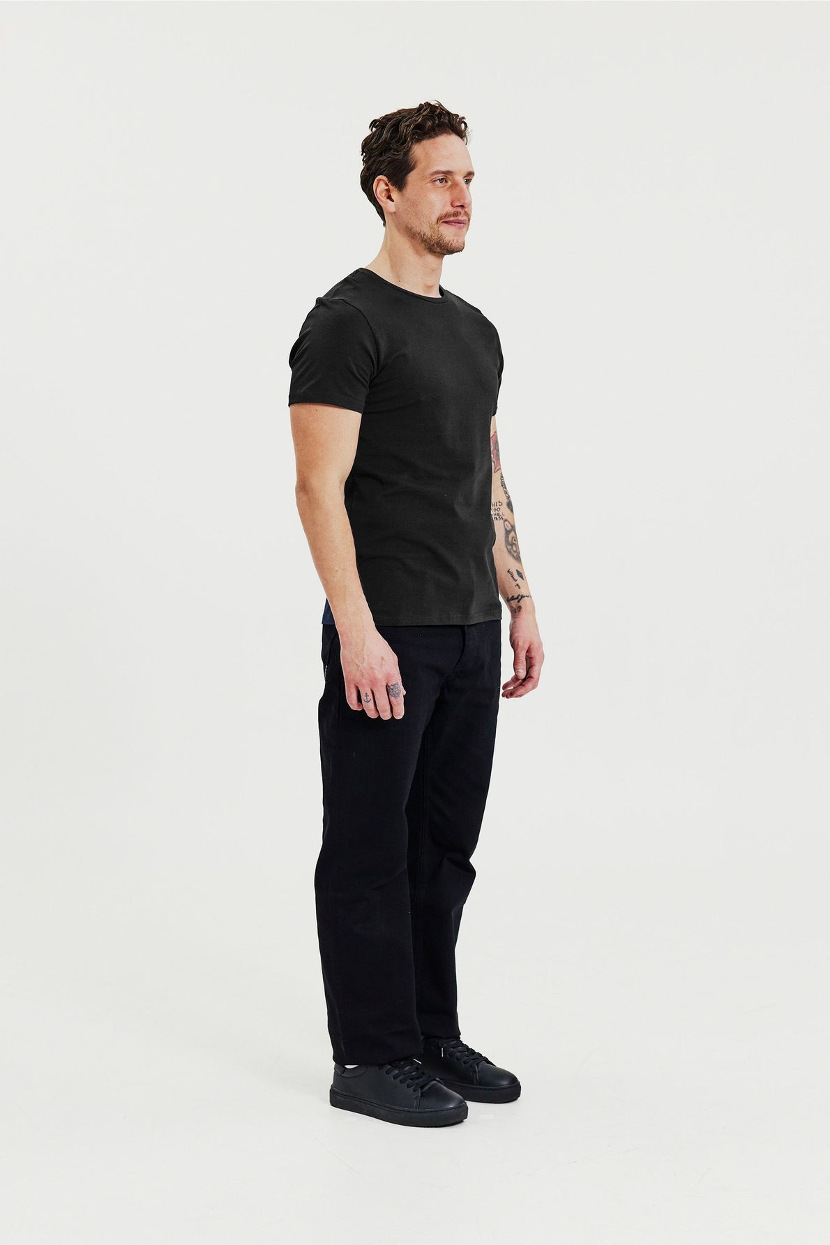 Bread & Boxer 2*Crew-Neck Black