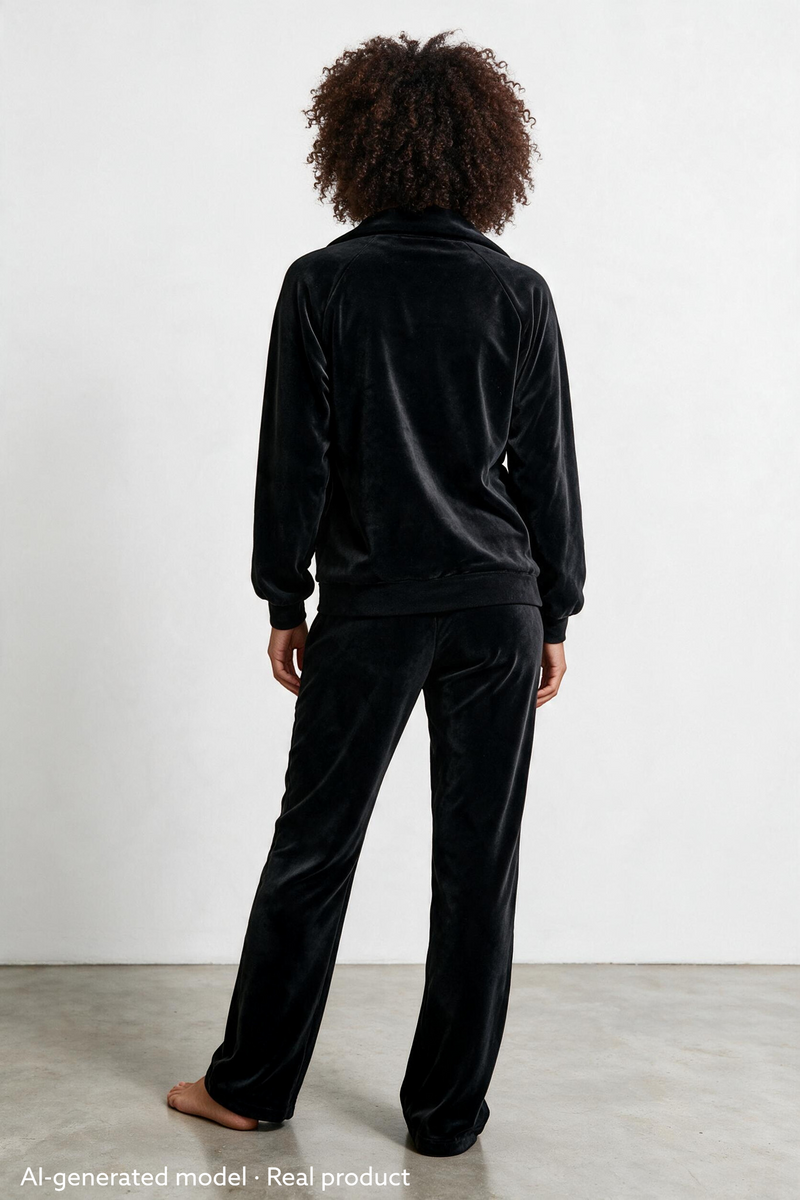 Vivian Jacket Velour Black