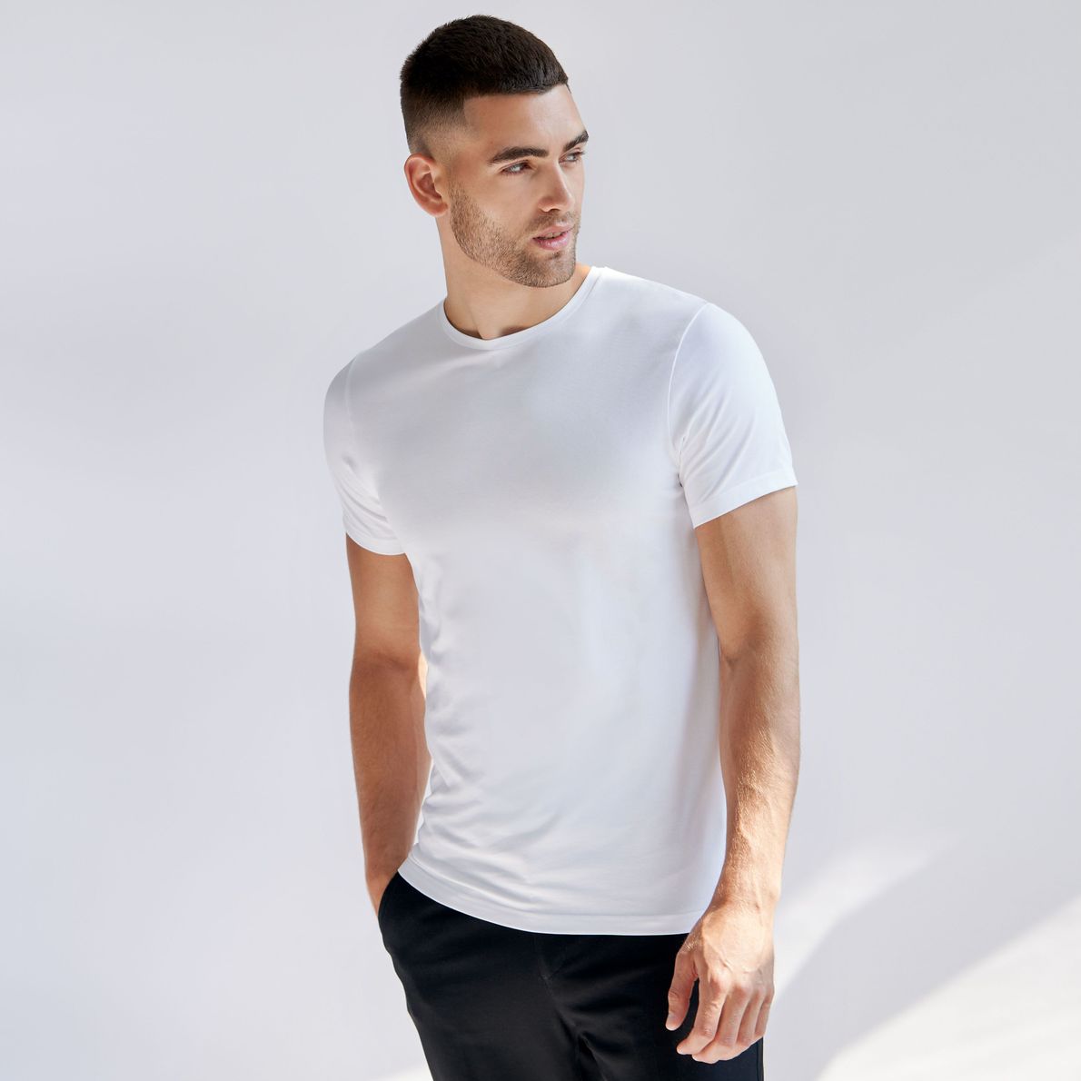 Bread & Boxer Crew-Neck White