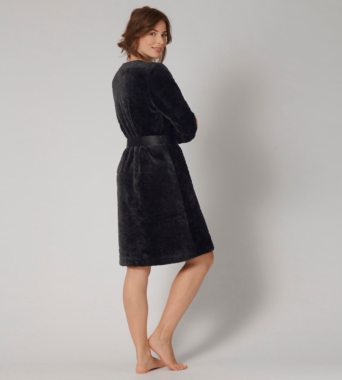 Robes Cozy Robe Black 0004