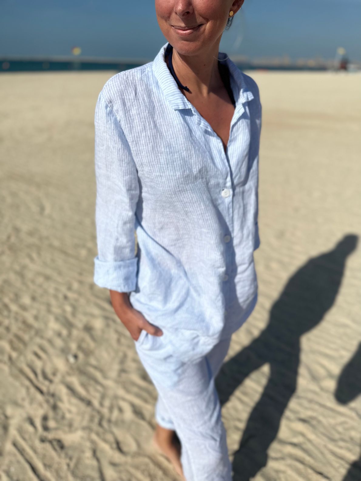 Line Shirt Blue Stripes