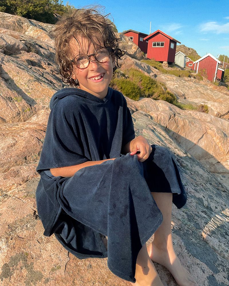 Badponcho Apelviken Navy