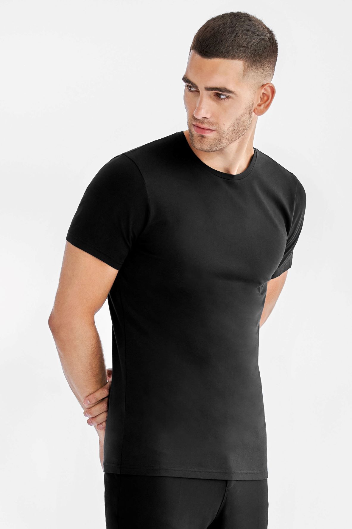 Bread & Boxer 2*Crew-Neck Black