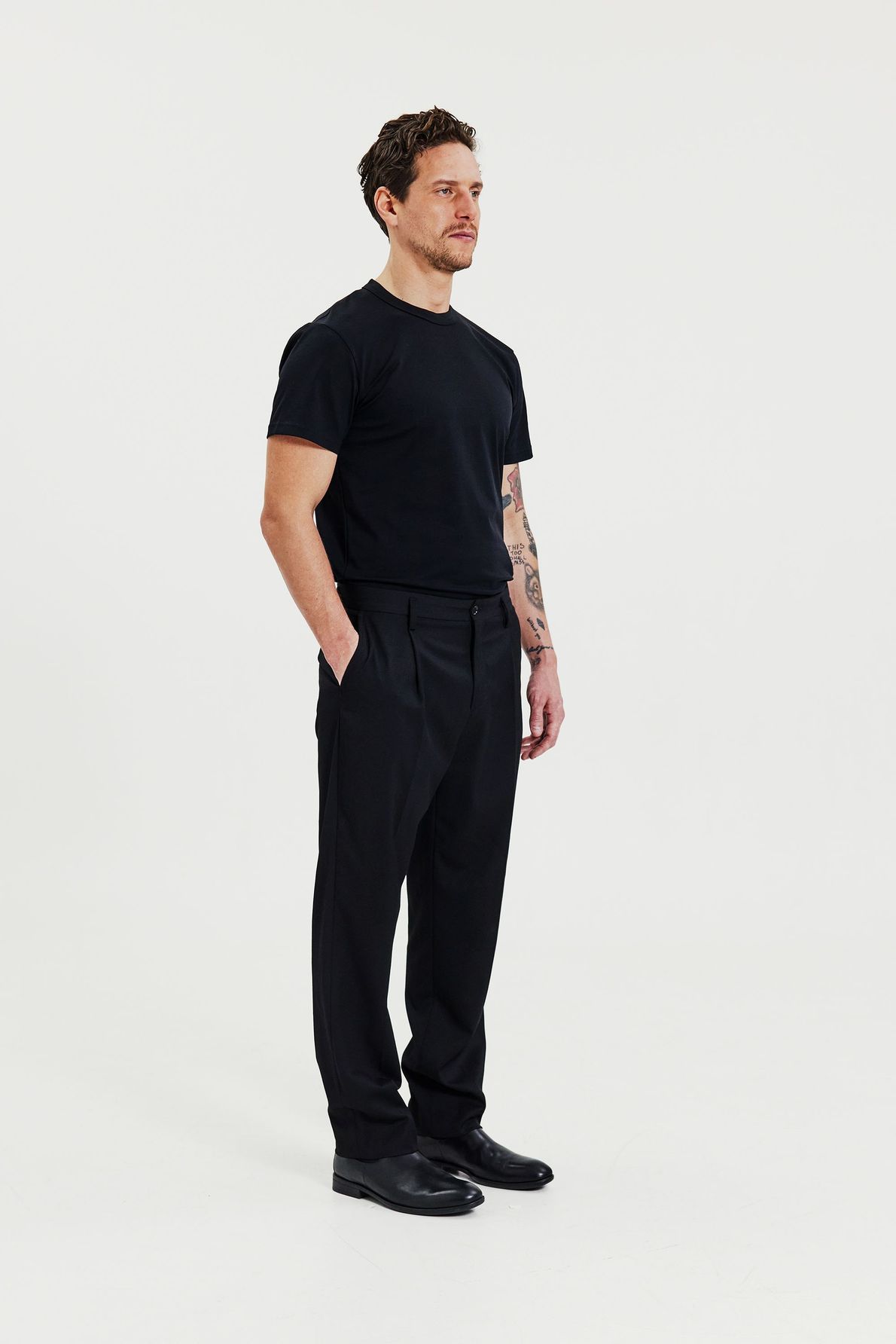 Bread & Boxer Crew-Neck Pima Black