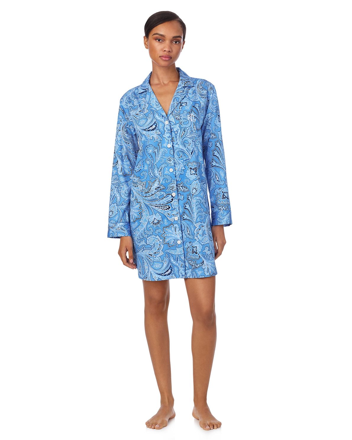 Ralph Lauren Woman Iln32399 Blue Paisley 936