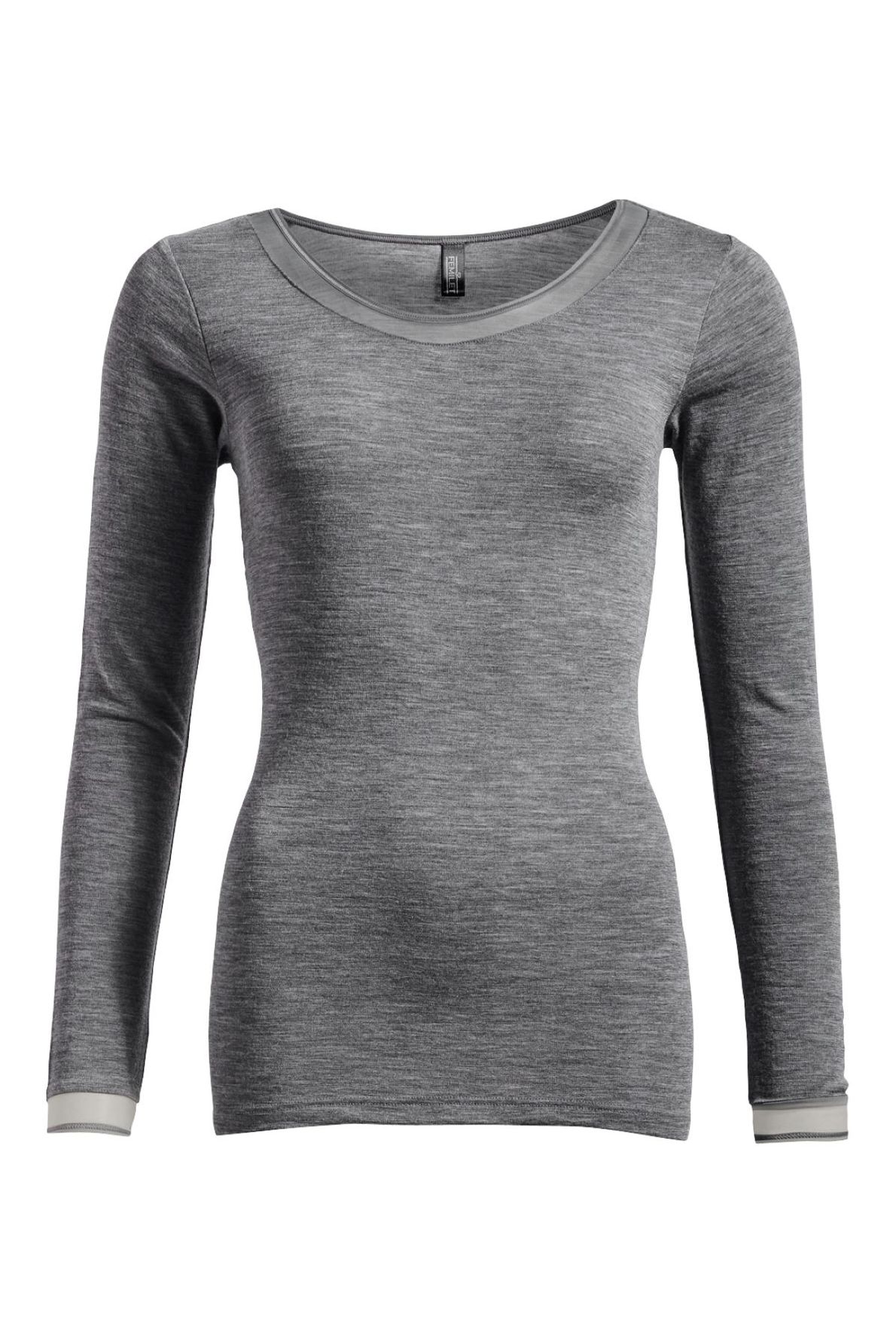 N1584-Dh Juliana T-Shirt L/S Heather Grey