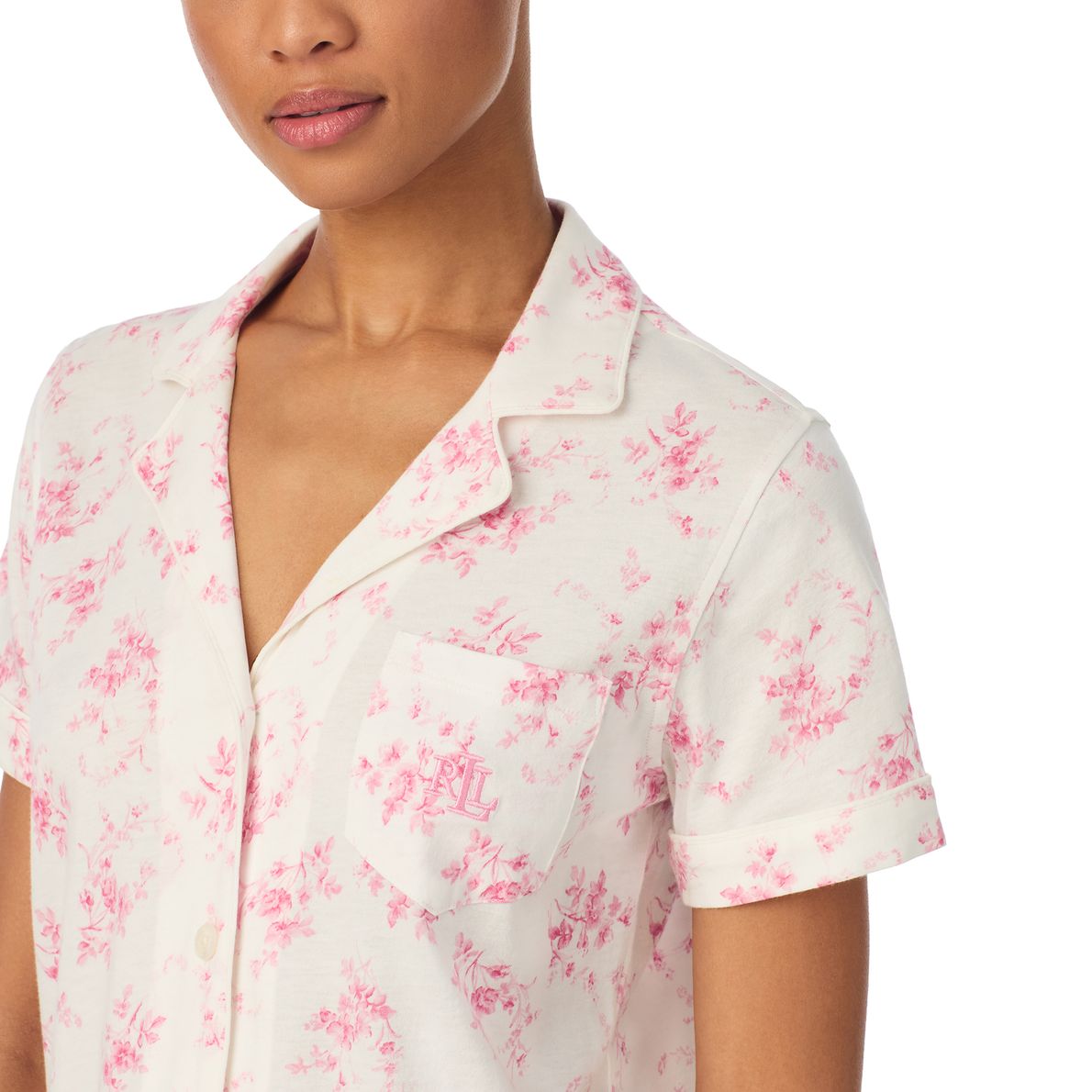 RL ILN72519 Pyjamas Ivory Floral 299