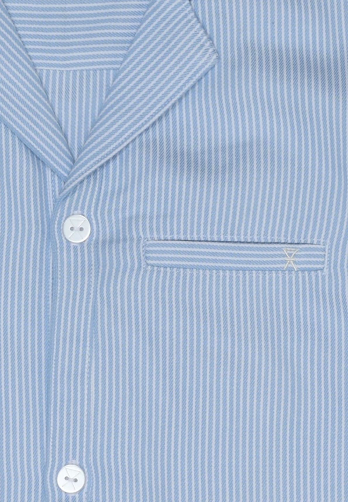 Jbs Of Dk Bamboo Blend Pj Ls Shirt Blå/Vit Rand