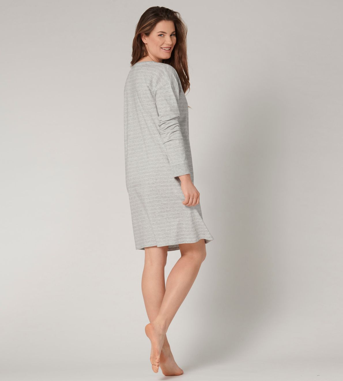 Nightdresses Ndk Lsl Medium Grey Melange M033