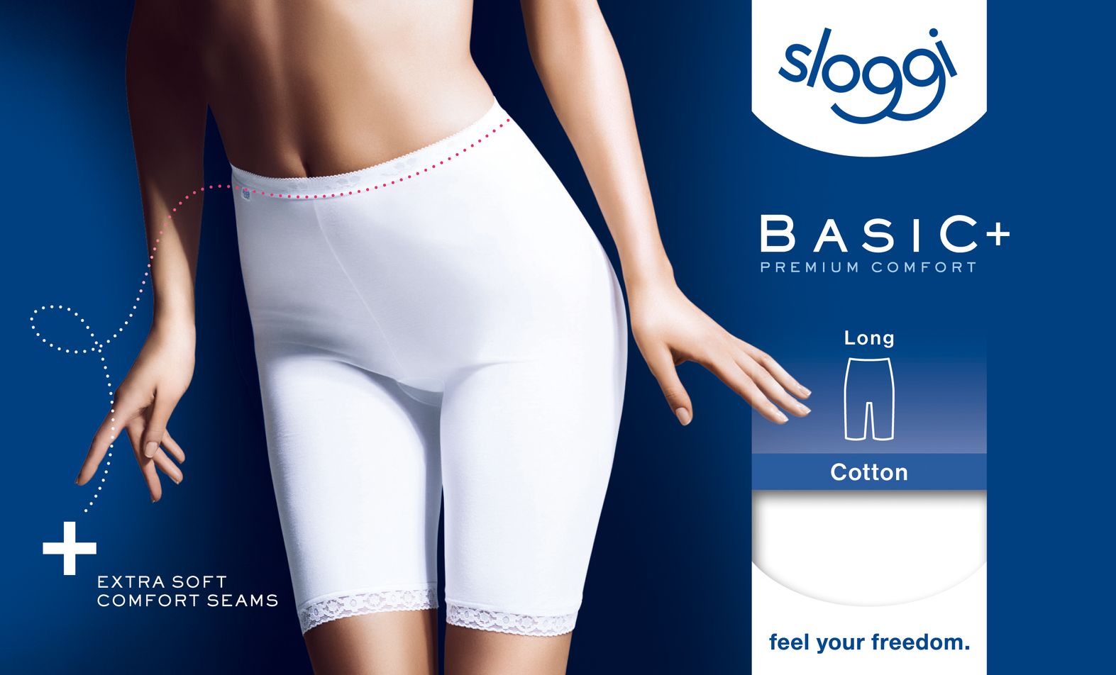 Sloggi Basic+ Long White 03