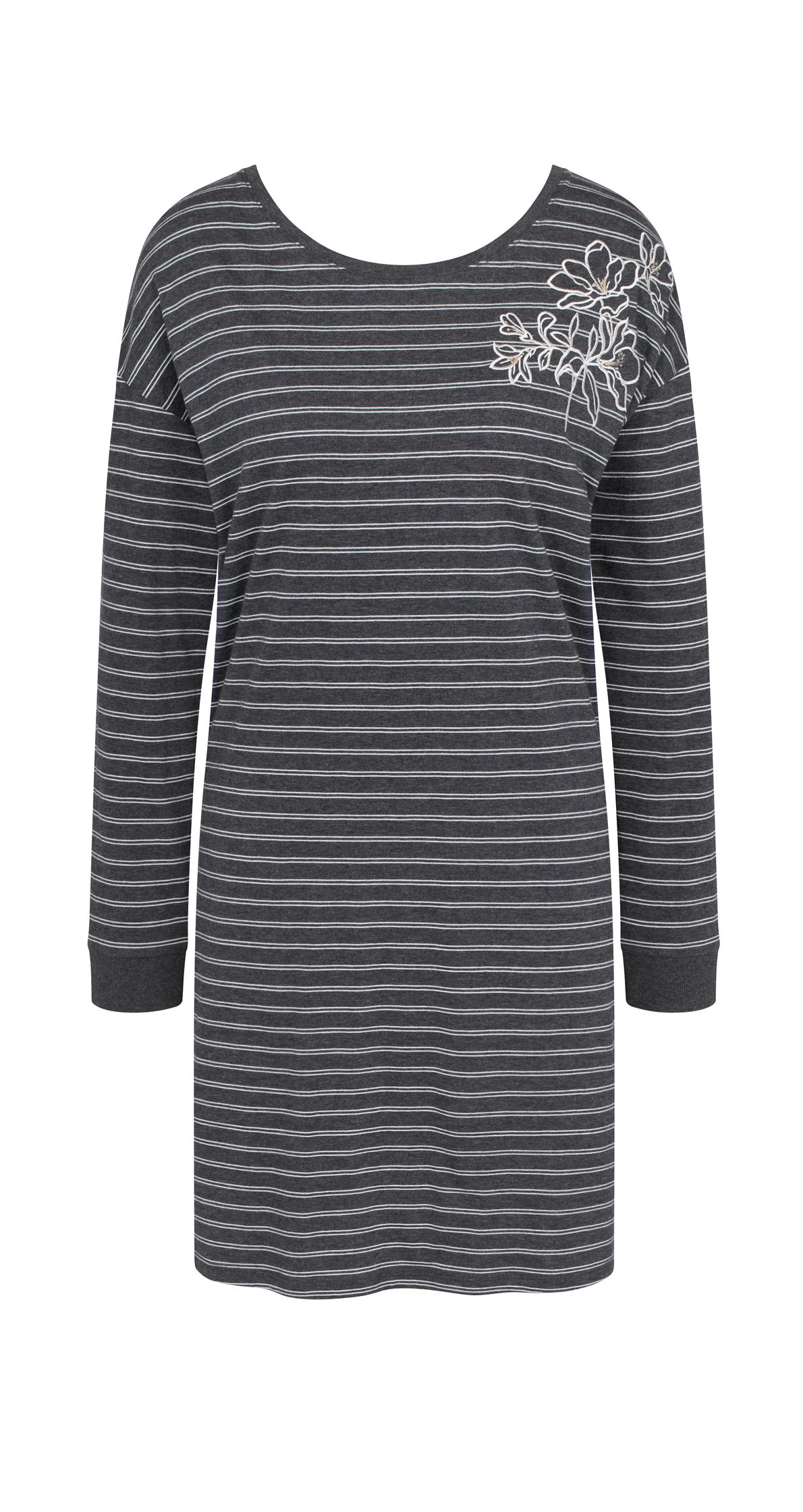 Nightdresses Ndk Lsl Dark Grey Melange M034