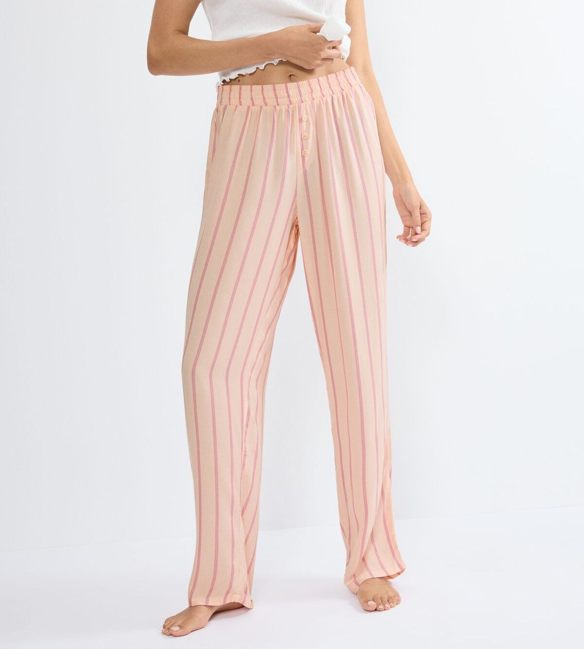 Mix & Match Trousers Viscose 01 Pink- Light Combination M019