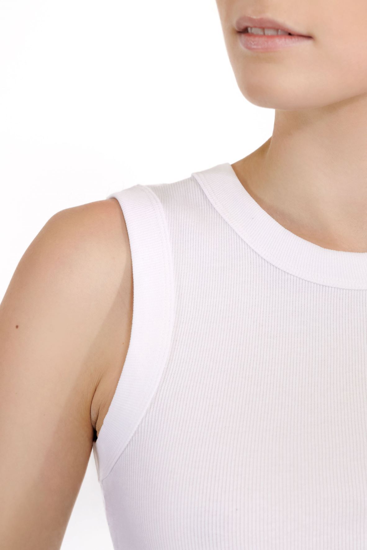 Bread & Boxer Crew-Neck Ribbed White