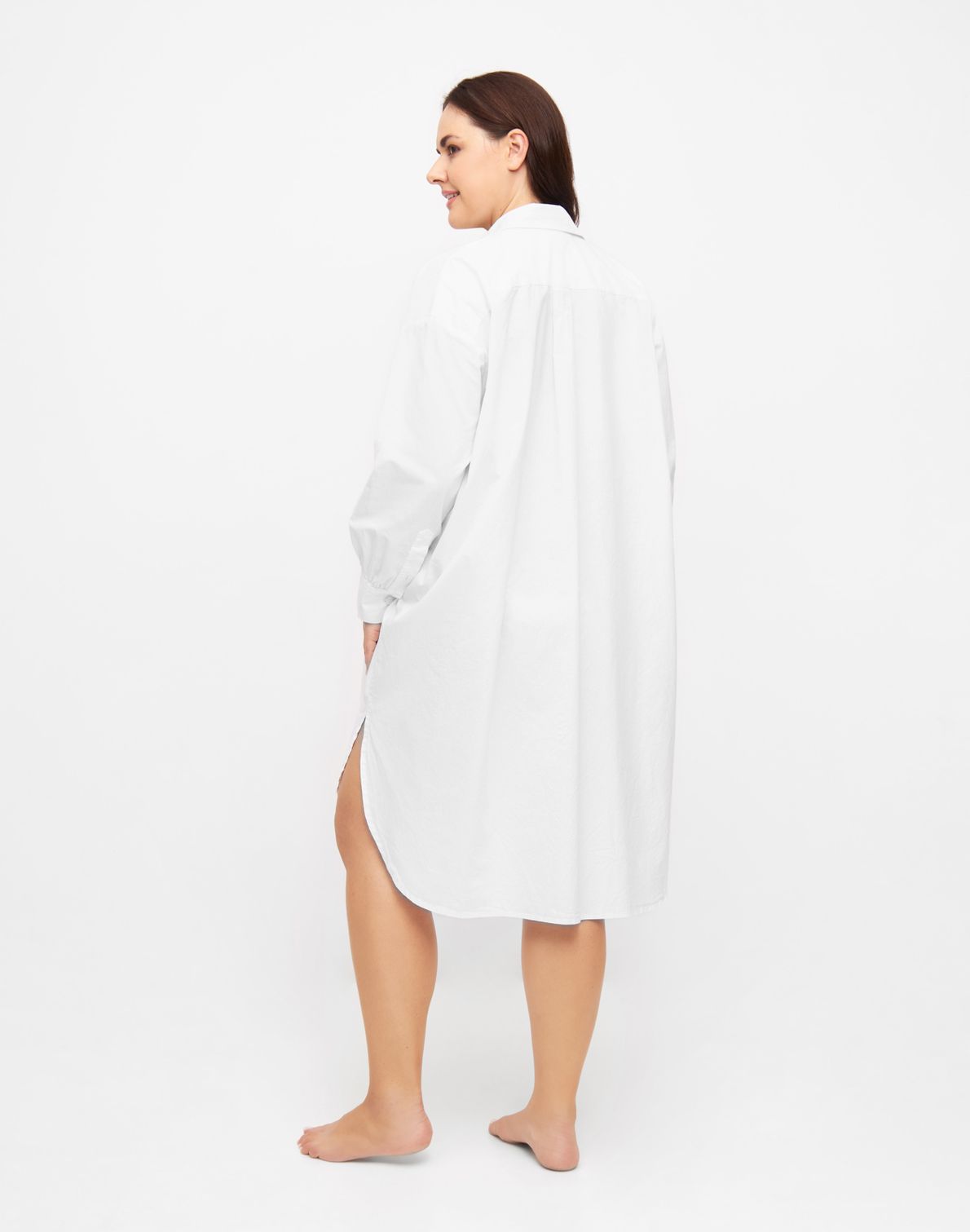 Julia Long Shirt White
