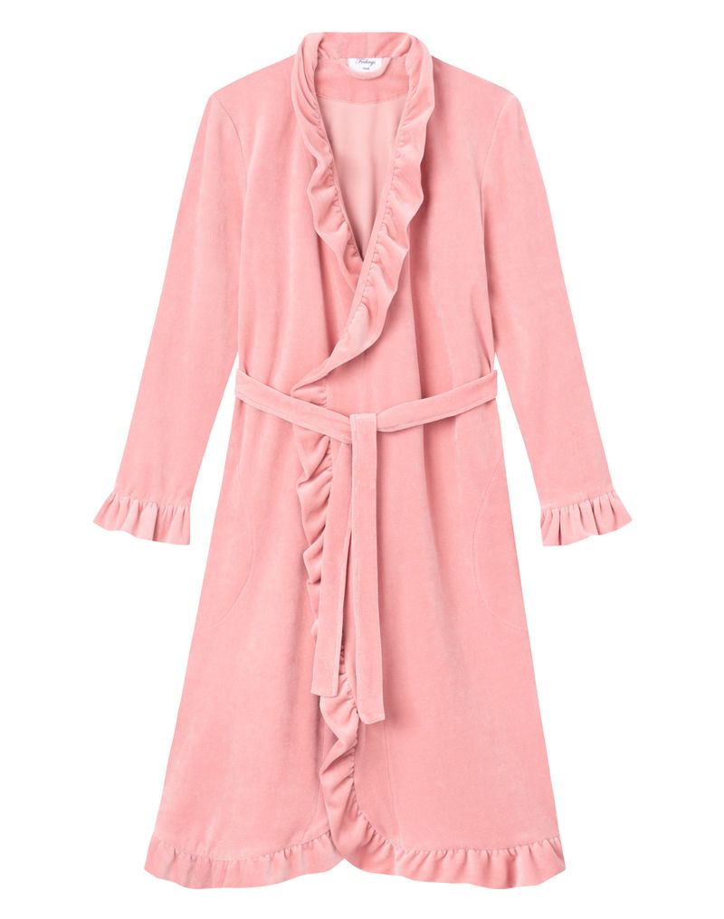 Cornelia Robe Velour Pink