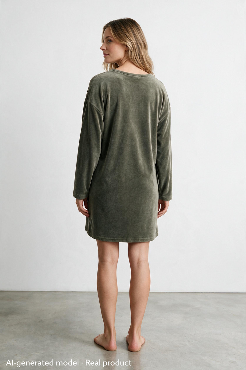 Saltholmen Long Sleeve Velour Olive