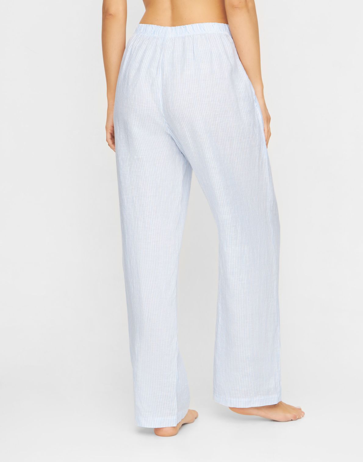 Line Pants Blue Stripes