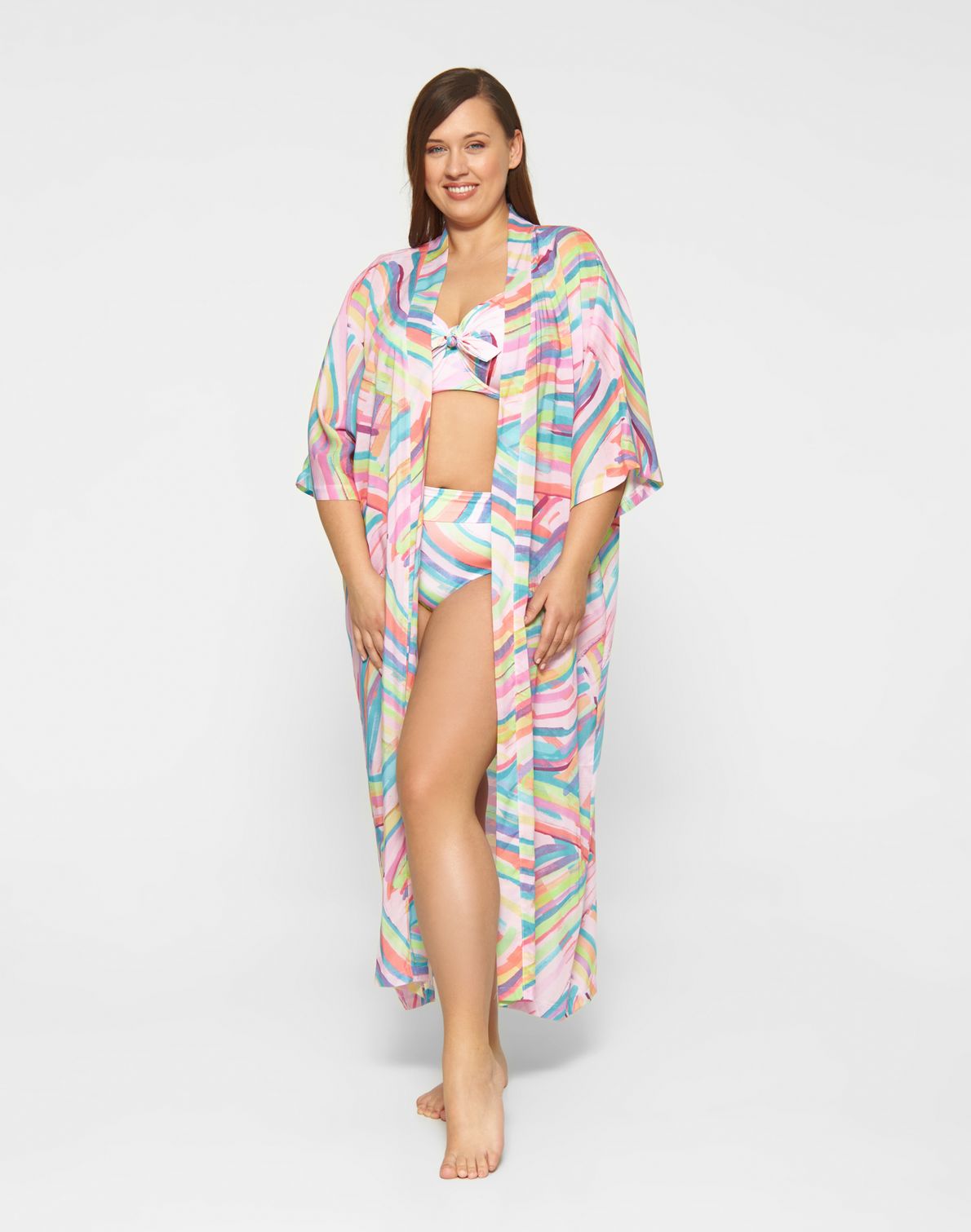 Kimono Long Print Palm Springs