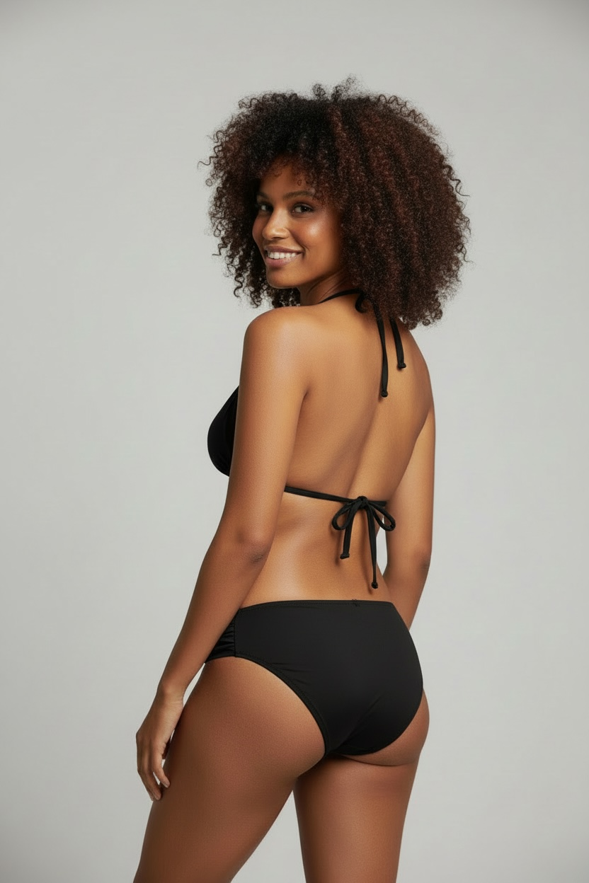 Midi Draped Bottoms Black