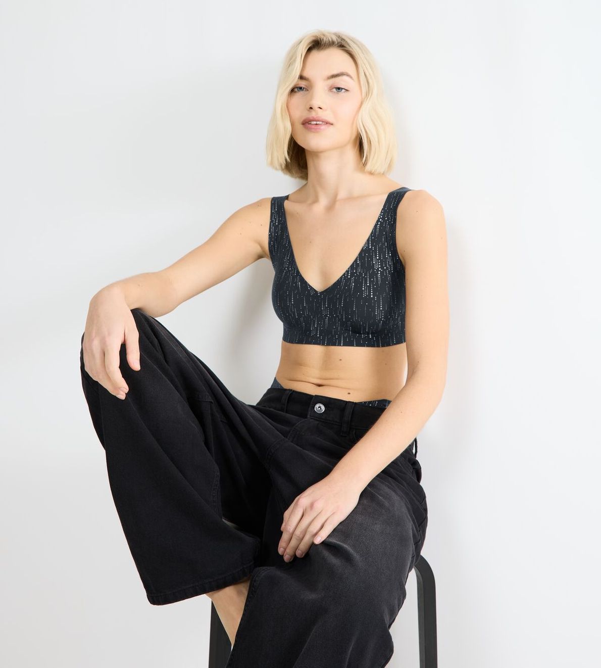 Sloggi Zero Feel 2.0 Festive Bralette Black Combination M014