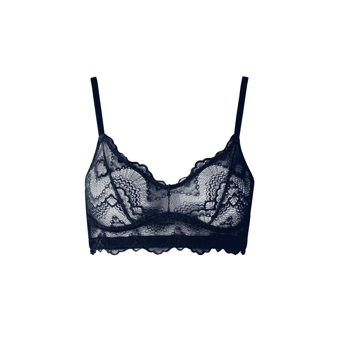 Lace Balconette Navy
