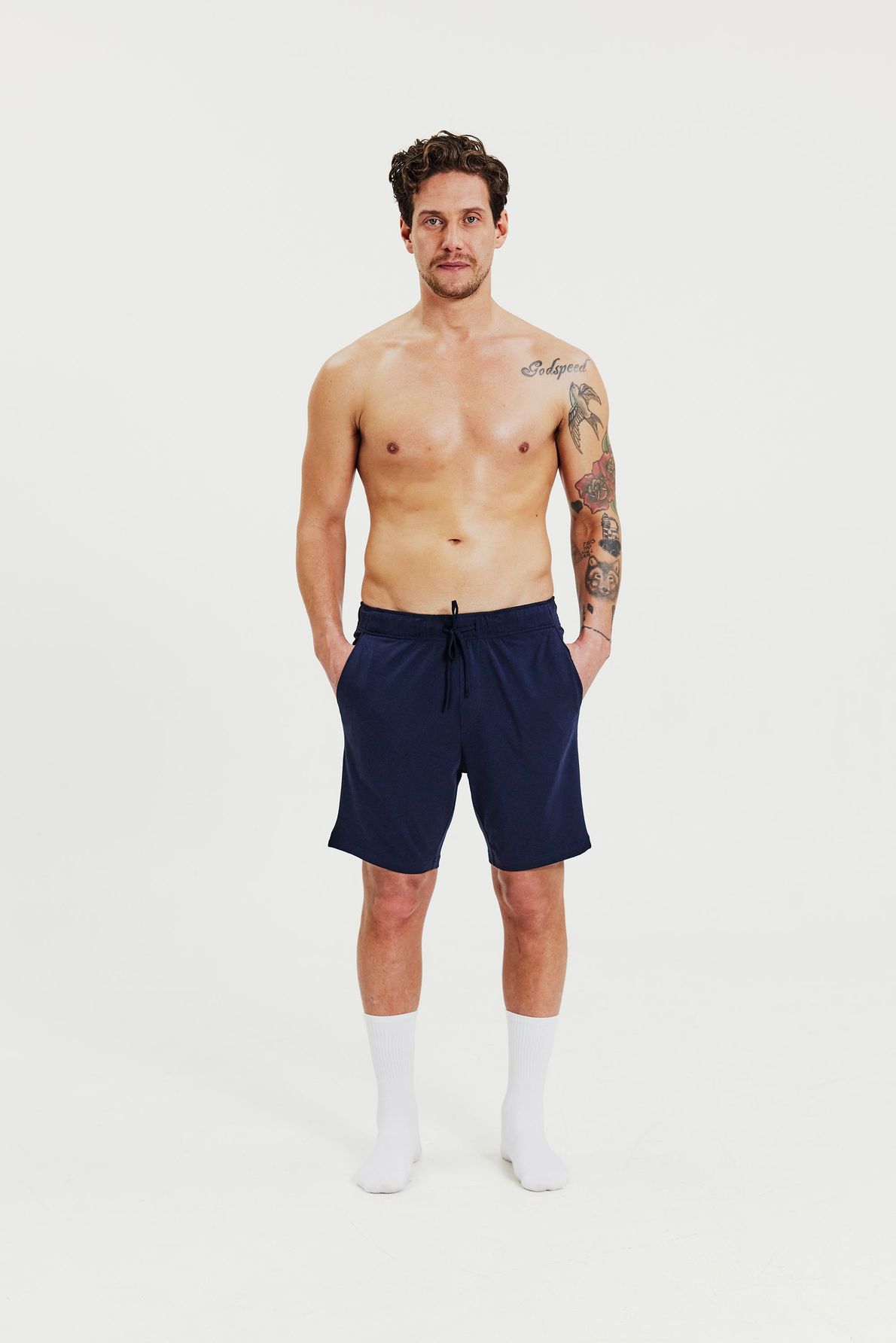 Bread & Boxer Pyjama Short Dark Navy