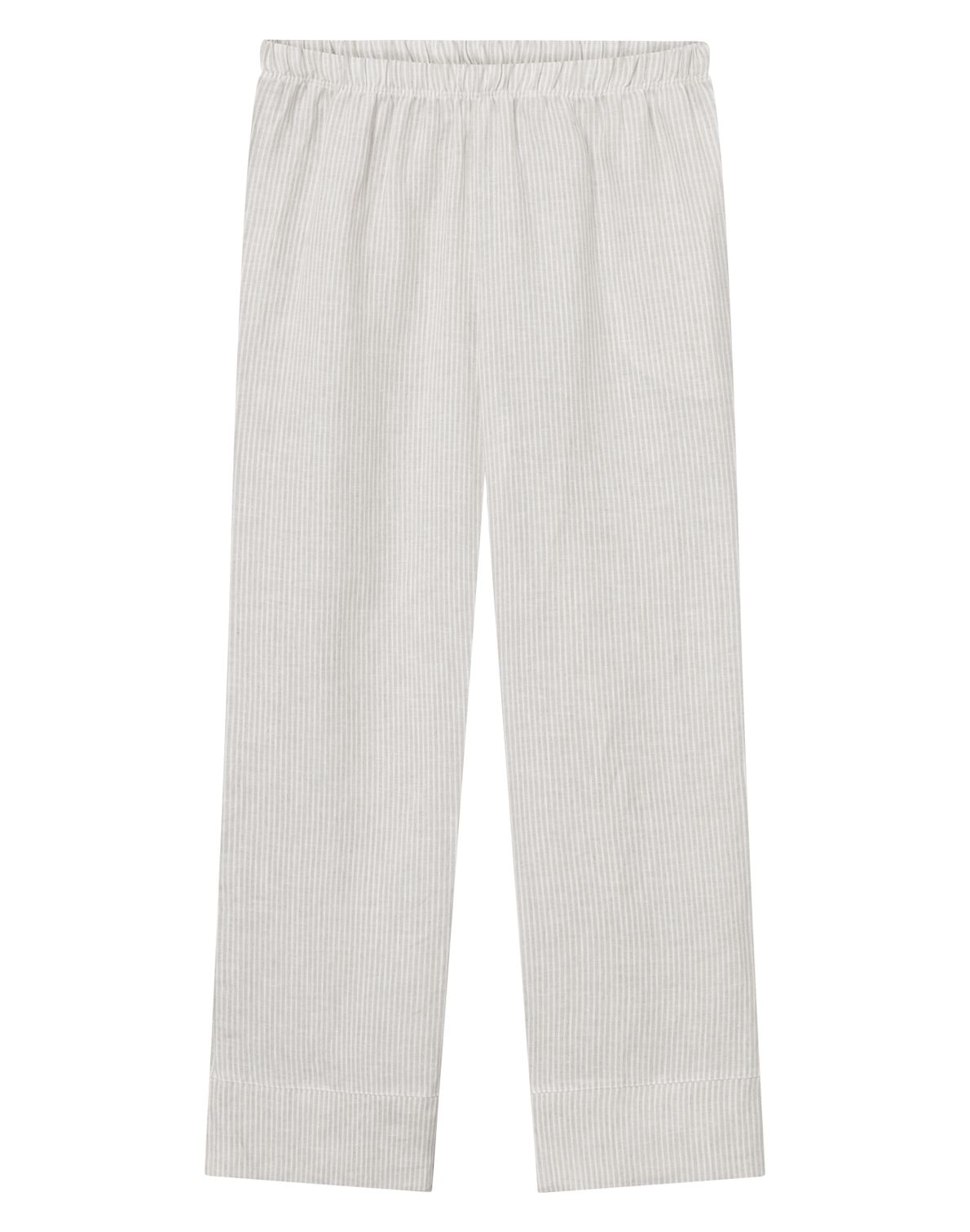 Line Pants Beige Stripes