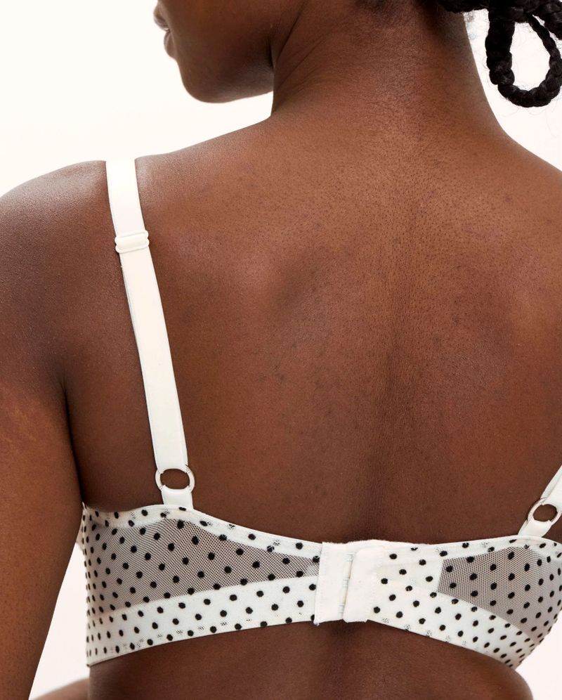Mesh Support+ Bra Cream/Black