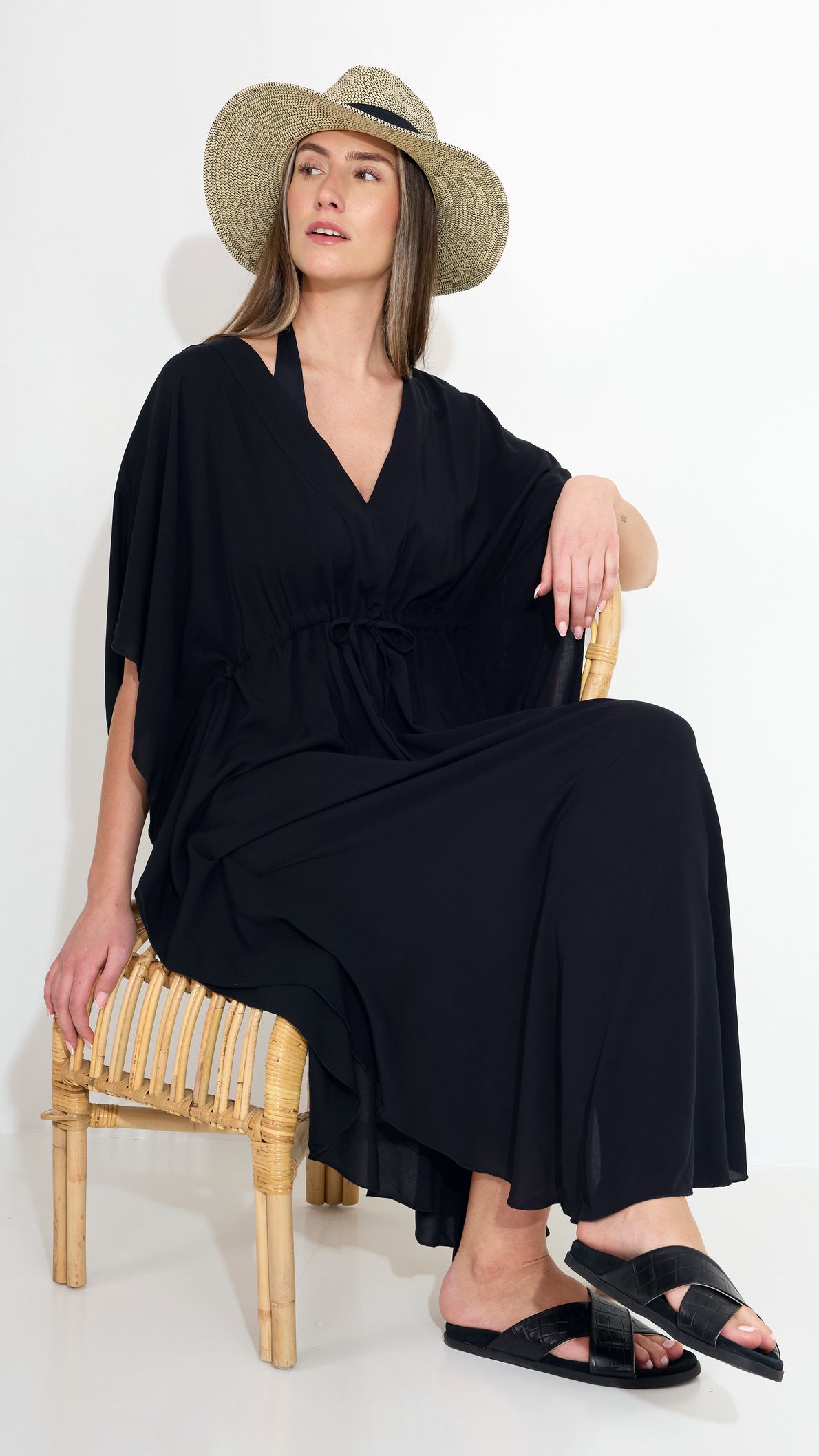 Tunika Ellen Long Plain Black