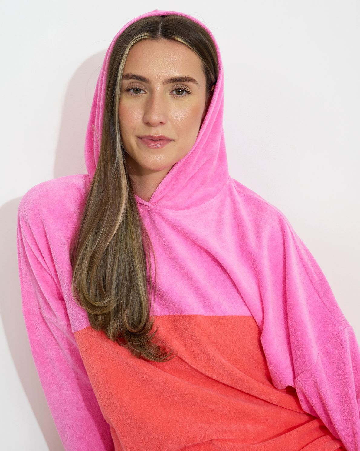 Grace Hoodie Coral&Pink