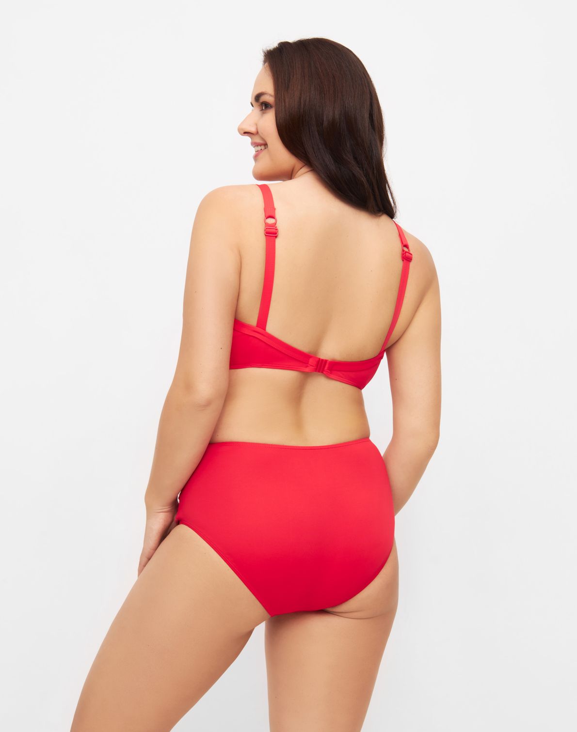 Draped Bikini Bottoms Red