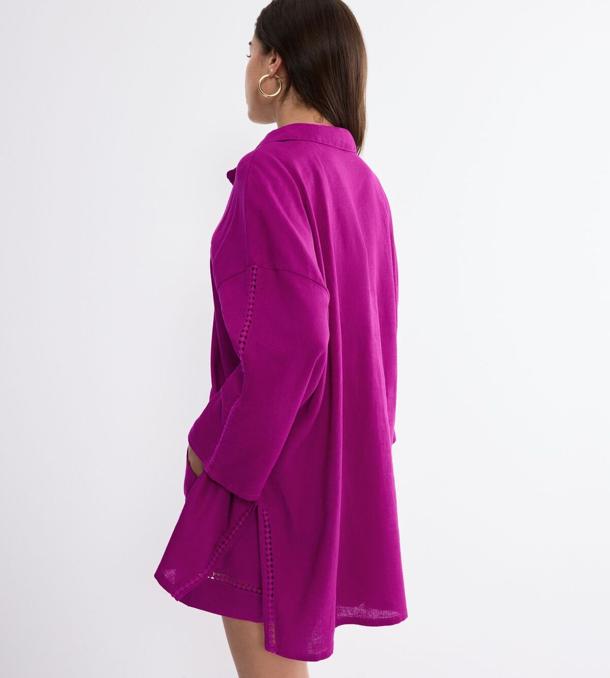 Summer Wear Boyfriend Shirt 01 Purple 3093