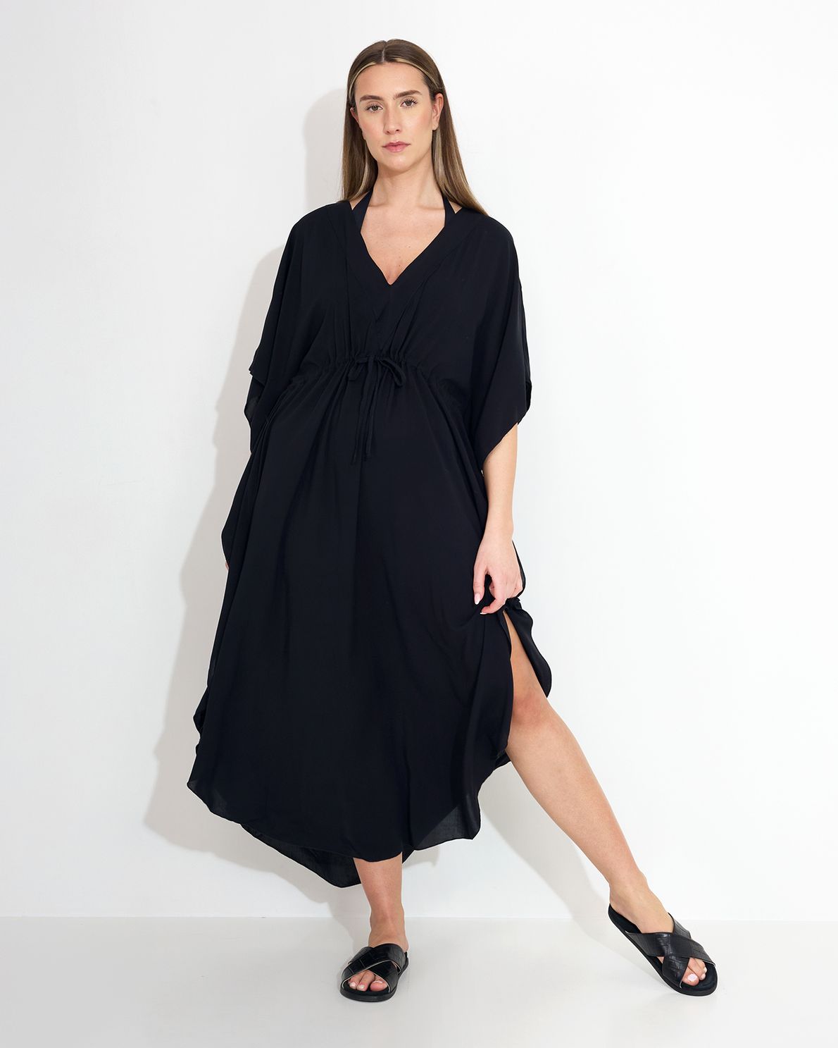 Tunika Ellen Long Plain Black