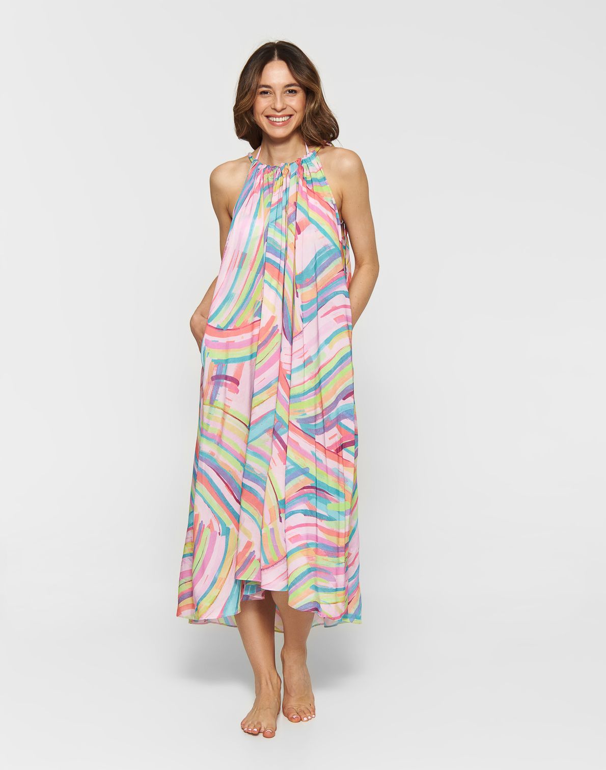 Gaby Dress Print Palm Springs