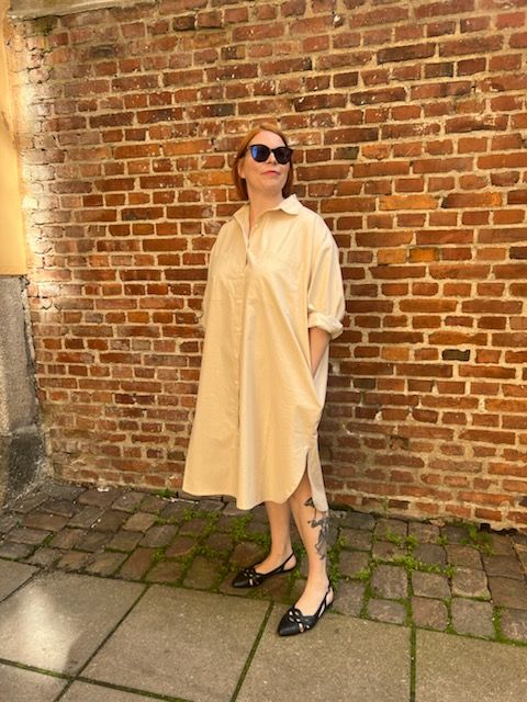 Julia Long Shirt Beige