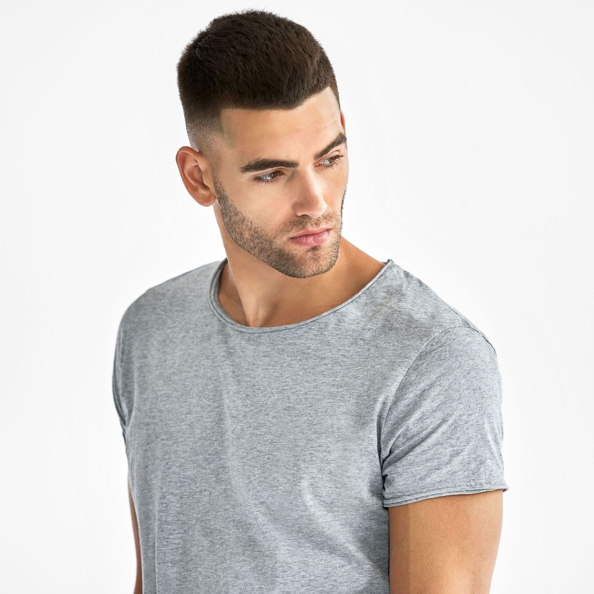 Bread & Boxer Crew-Neck Relaxed Grey Melange