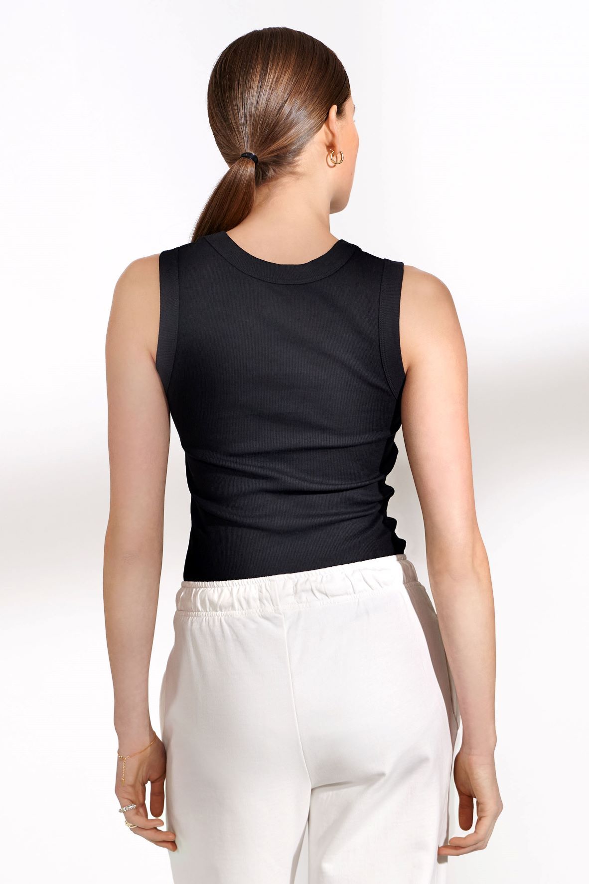 Bread & Boxer Crew-Neck Ribbed Black