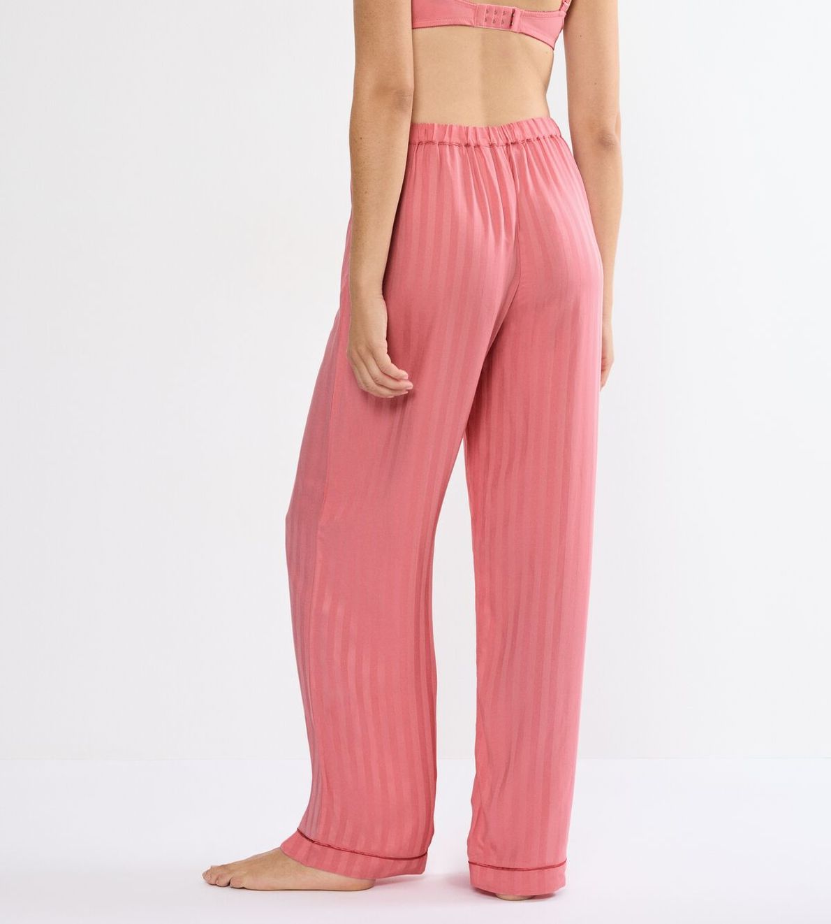 Amourette Jacquard Trousers Cherry Rose 00Be